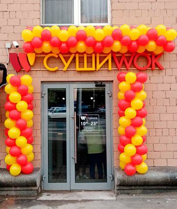 Открытия Cуши Wok в августе